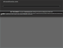 Tablet Screenshot of etransilvania.com